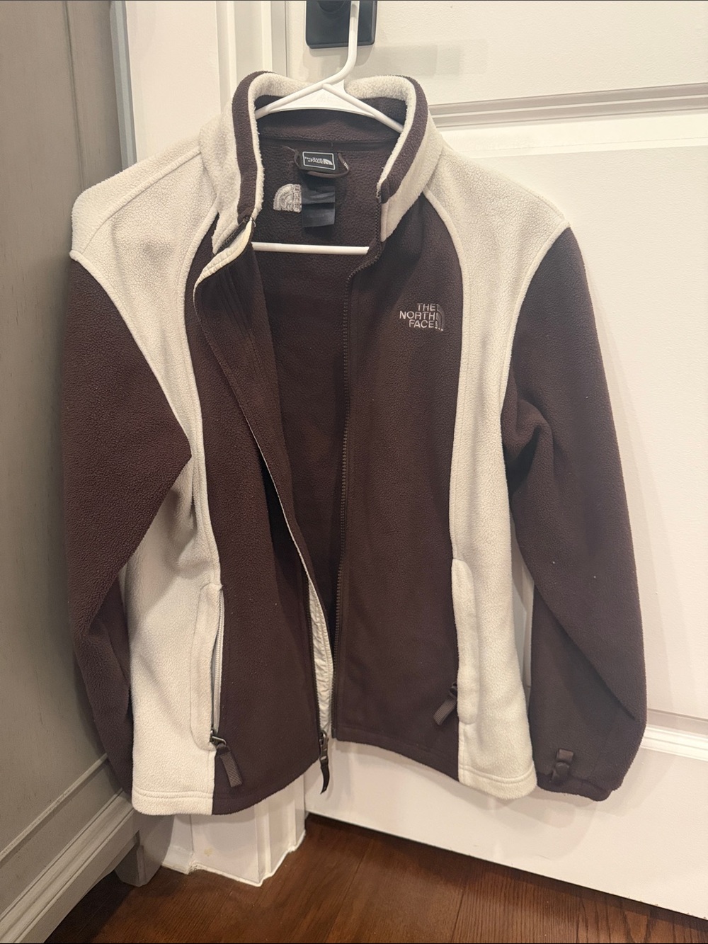 The North Face Brown & Cream Kids Fleece Jacket